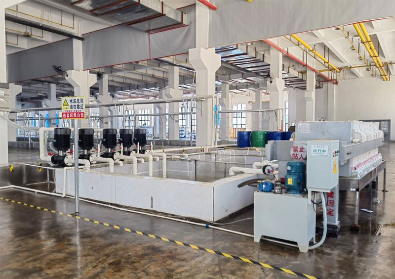 CNC circulating water workshop on the first floor