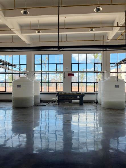 First floor water treatment area
