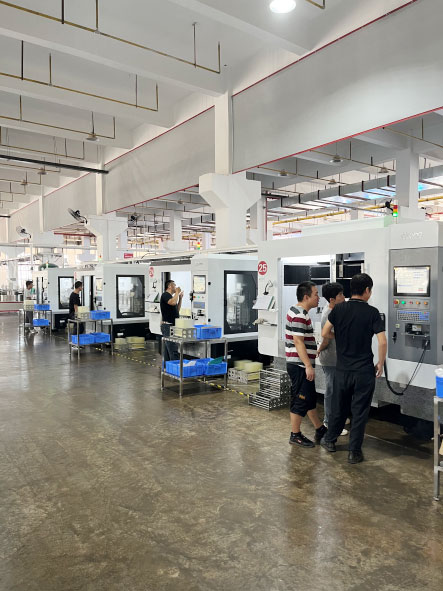 CNC workshop on the first floor