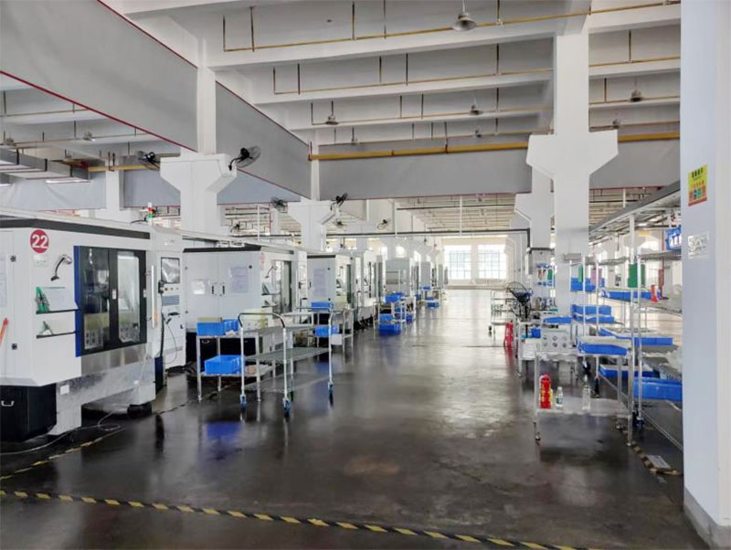 CNC workshop on the first floor